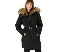 Damart - Parka Matelassée Avec Bavolet Thermolactyl, Femme, Capuche amovible, Noir, 34/36