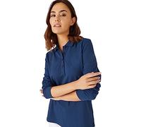 Damart - Polo Maille piquée Femme Bleu Taille 38/40