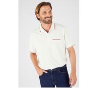 Damart - Polo manches courtes - Blanc Casse S