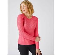 Damart - Pull ajouré - Rouge Chiné 42/44