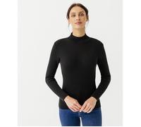 Damart - Pull-chaussette col montant 50% laine mérinos - Noir 46/48