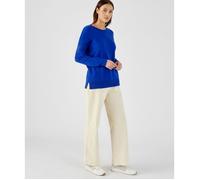 Damart - Pull col rond pur cachemire - Bleu 38/40