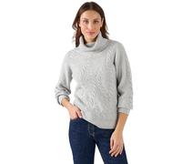 Damart - Pull col roulé torsadé Thermolactyl Femme Gris Chiné Taille 46/48