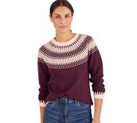 Damart - Pull Jacquard et Fils Brillants Thermolactyl Femme Rose Imprimé Taille 42/44