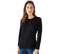 Damart - Pull Jeu De Côtes Fantaisie, Femme, Col Rond, Noir, Manche Longue