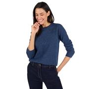 Damart - Pull Jeu de Points Thermolactyl Femme Bleu Taille 46/48