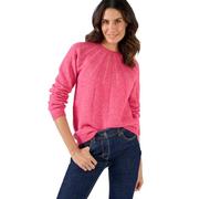 Damart - Pull Maille ajourée et Strass Thermolactyl Femme Rose Taille 46/48