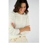 Damart - Pull maille ajourée Thermolactyl - Blanc Cassé 42/44