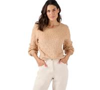 Damart - Pull Maille Fantaisie Thermolactyl Femme Marron Taille 50/52