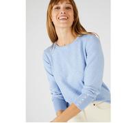 Damart - Pull motif losanges - Bleu grisé 38/40