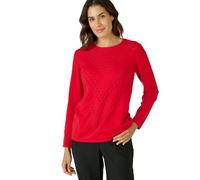 Damart - Pull Point Fantaisie Thermolactyl, Col Rond, Magenta, 38/40