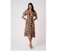 Damart - Robe imprimé animalier Climatyl - Marron Animalier 48