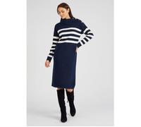 Damart - Robe-pull esprit marinière Thermolactyl - Marine Rayé 42/44