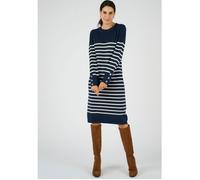 Damart - Robe-pull esprit marinière Thermolactyl - Marine Rayé 50/52