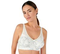 Damart - Soutien-Gorge Grand Maintien Post Opératoire sans Armatures Femme Bleu Imprimé Taille 95