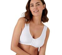 Damart - Soutien-Gorge sans Armatures Ouvert Devant Femme Blanc Taille 115