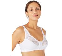 Damart - Soutien-Gorge sans Armatures Ouvert Devant Femme Blanc Taille 90