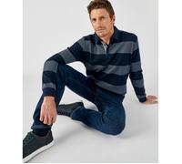 Damart - Sweat à rayures pur coton - Rayé Marine XXL