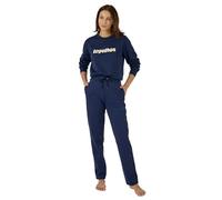 Damart - Sweatshirt Thermolactyl, Molleton Thermolactyl, Col Rond, Marine, L