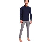 Damart - T-Shirt col Rond Comfort Thermolactyl 4 Homme Bleu Taille M (94-101)