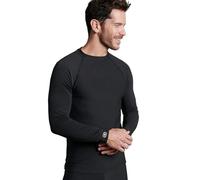 Damart - T-Shirt col Rond Comfort Thermolactyl 4 Homme Noir Taille S (86-93)