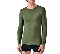 Damart - T-Shirt Col Rond Maille Classique Thermolactyl Homme Kaki Taille S (86-93)