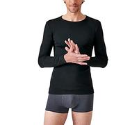 Damart - T-Shirt Col Rond Maille Classique Thermolactyl, Homme, Noir, Taille XL, Manches Longues