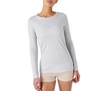 Damart - T-Shirt Col Rond Maille Côtelée Thermolactyl, Col Rond, Gris Perle, 54-56 (XXL)