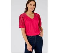 Damart - T-shirt détails macramé - Rose 34/36