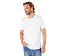 Damart - T-Shirt Essential en Maille Gaufrée Homme Blanc Taille S (86-93)