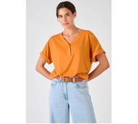 Damart - T-shirt fluide Climatyl maille jersey - Ocre 34/36