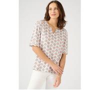 Damart - T-shirt imprimé détails brodés - Blanc Indien 46/48