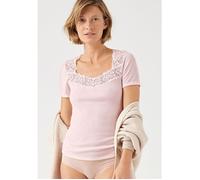 Damart - T-shirt manches courtes Douceur soyeuse Thermolactyl - Rose Pâle 46/48