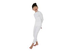 Damart - T-Shirt Thermolactyl Col Montant, Côtes Molletonnées, Enfant, Blanc, 10ANS, Manches Longues
