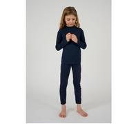 Damart - T-Shirt Thermique Thermolactyl Col Montant Côtes Molletonnées Enfant Bleu Taille 14ans