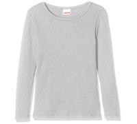 Damart - T-Shirt Thermolactyl Col Rond Côtes Molletonnées Enfant Gris Chiné Taille 8ans