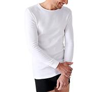 Damart - T-Shirt Thermolactyl col Rond, côtes molletonnées Homme Blanc Taille XS (78-85)