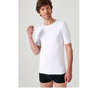 Damart - T-shirt Thermolactyl manches courtes maille interlock - Blanc XL