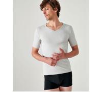 Damart - T-shirt Thermolactyl manches courtes maille interlock - Gris Chiné XXL