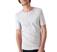 Damart - T-Shirt Thermolactyl Manches Courtes Maille Interlock Homme Gris Chiné Taille M (94-101)
