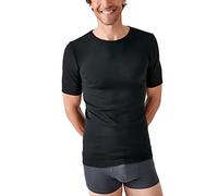 Damart - T-Shirt Thermolactyl Manches Courtes Maille Interlock Homme Noir Taille 4XL (134-141)