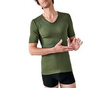 Damart - T-Shirt Thermolactyl Manches Courtes Maille Interlock Homme Vert Taille 3XL (126-133)