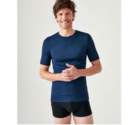 Damart - T-shirt Thermolactyl manches courtes maille interlock - Marine M