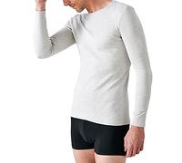 Damart - T-Shirt Thermolactyl Manches Longues Maille Interlock Homme Gris Chiné Taille S (86-93)