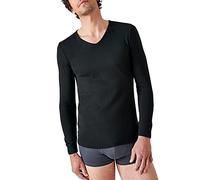 Damart - T-Shirt Thermolactyl Manches Longues Maille Interlock Homme Noir Taille L (102-109)