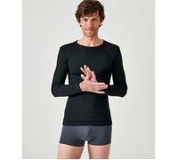 Damart - T-Shirt Col Rond Maille Classique Thermolactyl, Homme, Noir, Taille XXL, Manches Longues