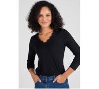 Damart - T-shirt Thermol'love dentelle - Noir 54/56