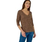 Damart - T-Shirt Thermol'love Dentelle Thermolactyl, Col V, Noir Animalier, 42-44 (M)