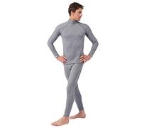 Damart - Tee-Shirt Col Roulé Comfort Thermique Thermolactyl 4 Homme Gris Chiné Taille XL (110-117)
