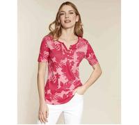 Damart - Tee-shirt coton uni et imprimé - Hibiscus Imprimé 38/40